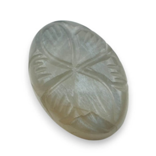 Moonstone grey cabochon carving 22x15 mm no. 153