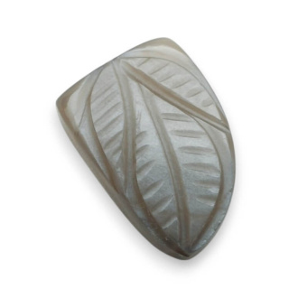 Moonstone grey cabochon carving 22x16 mm no. 148