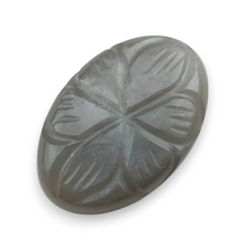 Moonstone grey cabochon carving 23x15 mm no 150 Moonstone grey cabochon carving 23x15 mm no 150