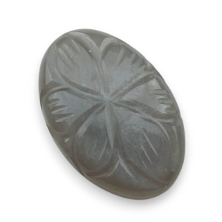 Moonstone grey cabochon carving 23x15 mm no 150