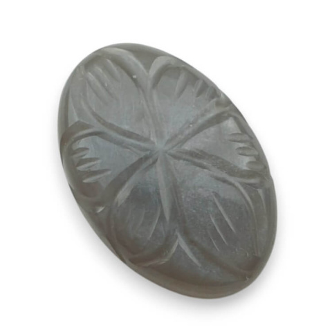 Moonstone grey cabochon carving 23x15 mm no 150 Moonstone grey cabochon carving 23x15 mm no 150