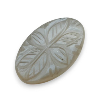Moonstone grey cabochon carving 24x15 mm no 167