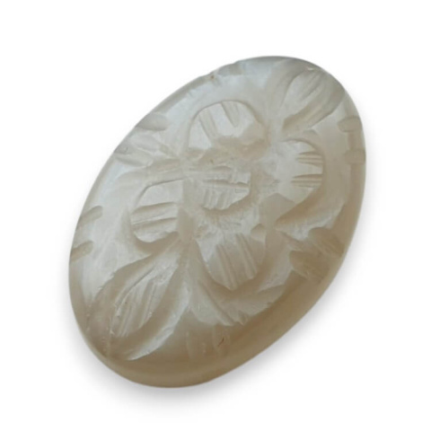 Grey moonstone carved cabochon 24x16 mm no 154 Grey moonstone carved cabochon 24x16 mm no 154