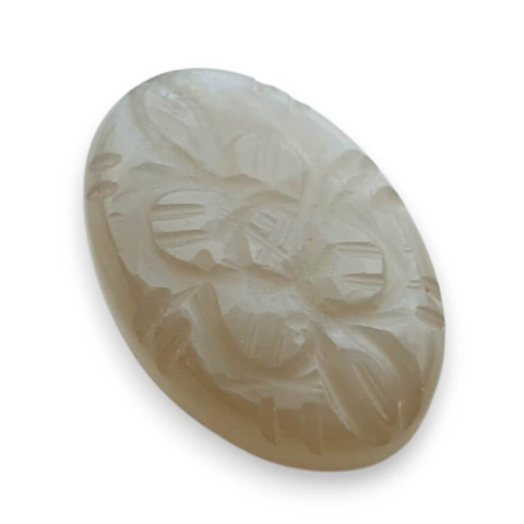 Grey moonstone carved cabochon 24x16 mm no 154 Grey moonstone carved cabochon 24x16 mm no 154