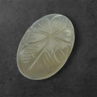 Moonstone grey cabochon carving 24x17 mm no 135