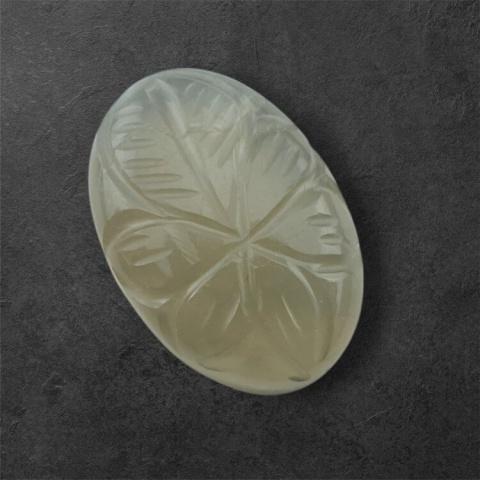 Grey moonstone carved cabochon 24x17 mm no 135 Grey moonstone carved cabochon 24x17 mm no 135