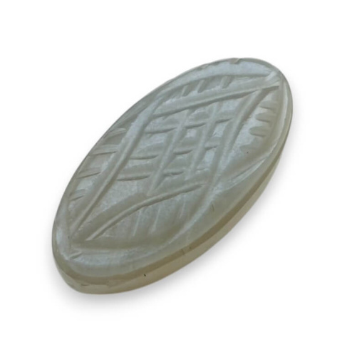 Grey moonstone carved cabochon 25x13 mm no 187 Grey moonstone carved cabochon 25x13 mm no 187