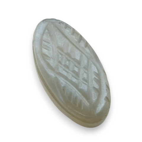 Grey moonstone carved cabochon 25x13 mm no 187 Grey moonstone carved cabochon 25x13 mm no 187