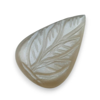 Moonstone grey cabochon carving 26x17 mm no. 165