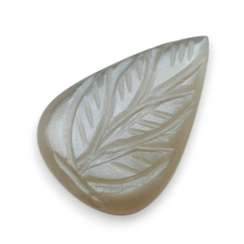 Grey moonstone carved cabochon 26x17 mm no 165 Grey moonstone carved cabochon 26x17 mm no 165