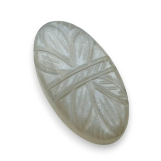 Moonstone grey cabochon carving 28x15 mm no. 162