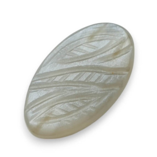 Moonstone grey cabochon carving 28x16 mm no 163