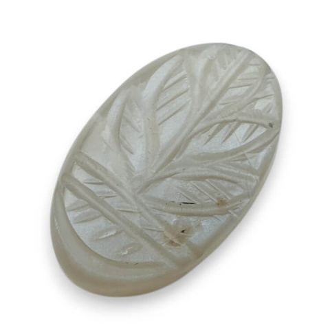 Moonstone grey cabochon carving 28x17 mm no 186 Moonstone grey cabochon carving 28x17 mm no 186