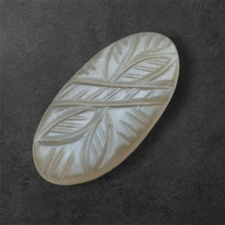 Moonstone grey cabochon carving 29x15 mm no 103