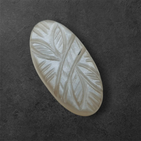 Grey moonstone carved cabochon 29x15 mm no 103 Grey moonstone carved cabochon 29x15 mm no 103