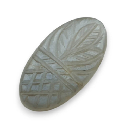 Moonstone grey cabochon carving 29x15 mm no 171 Moonstone grey cabochon carving 29x15 mm no 171