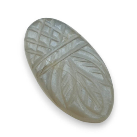 Moonstone grey cabochon carving 29x15 mm no 171 Moonstone grey cabochon carving 29x15 mm no 171