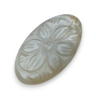 Moonstone grey cabochon carving 29x17 mm no 157