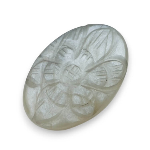 Grey moonstone carved cabochon 30x20 mm no 160 Grey moonstone carved cabochon 30x20 mm no 160
