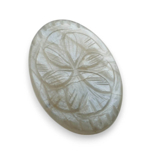 Grey moonstone carved cabochon 30x21 mm no 156 Grey moonstone carved cabochon 30x21 mm no 156