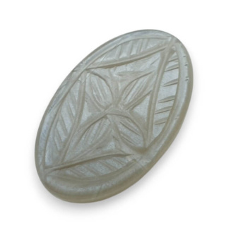 Moonstone grey cabochon carving 31x19 mm no 173