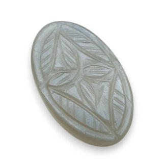 Moonstone grey cabochon carving 31x19 mm no 173