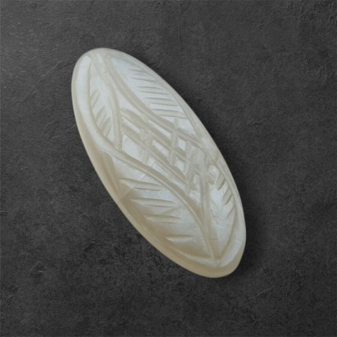 Grey moonstone carved cabochon 32x14 mm no 126 Grey moonstone carved cabochon 32x14 mm no 126