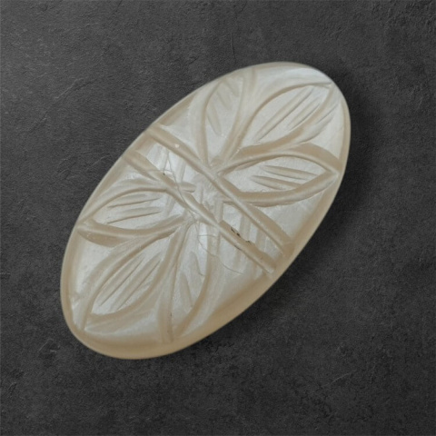 Grey moonstone carved cabochon 32x17 mm no 143 Grey moonstone carved cabochon 32x17 mm no 143