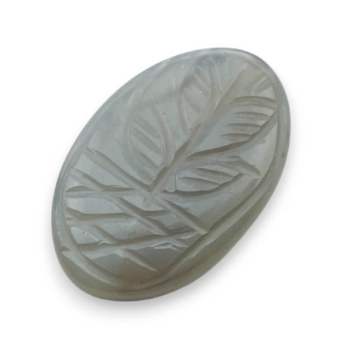 Moonstone grey cabochon carving 33x21 mm no. 151 Moonstone grey cabochon carving 33x21 mm no. 151