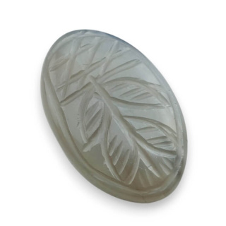 Moonstone grey cabochon carving 33x21 mm no. 151