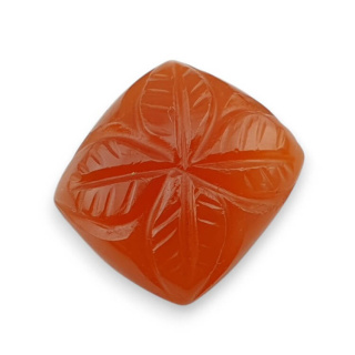 Carnelian carved cabochon 18x17 mm no 98