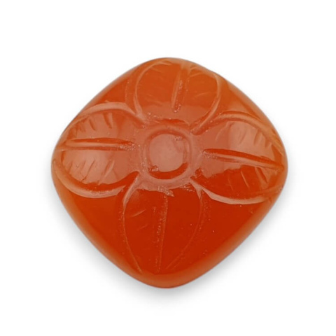 Carnelian carved cabochon 18x18 mm no 79 Carnelian carved cabochon 18x18 mm no 79
