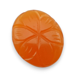 Carnelian carved cabochon 20x16 mm no 96