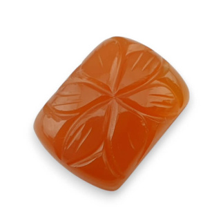 Carnelian carved cabochon 21x15 mm no 77