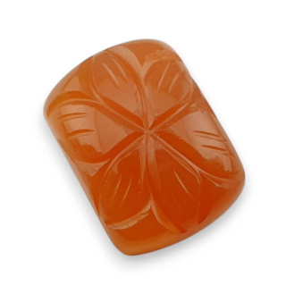 Carnelian carved cabochon 21x15 mm no 77