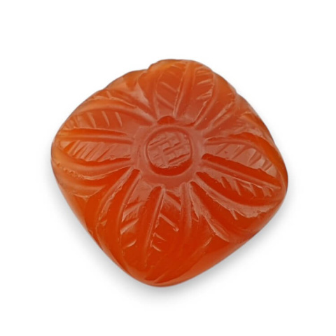 Carnelian carved cabochon 21x20 mm no 89 Carnelian carved cabochon 21x20 mm no 89