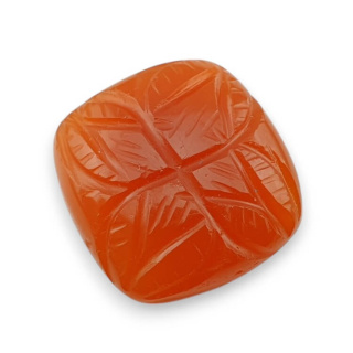Carnelian carved cabochon 21x20 mm no 91
