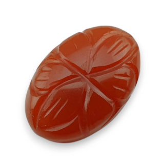 Carnelian carved cabochon 22x14 mm no 85