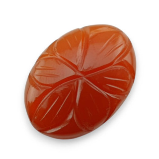 Carnelian carved cabochon 24x17 mm no 95
