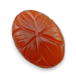 Carnelian carved cabochon 24x17 mm no 95