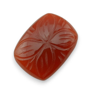 Carnelian carved cabochon 24x18 mm no 90