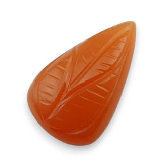 Carnelian carved cabochon 28x17 mm no 88