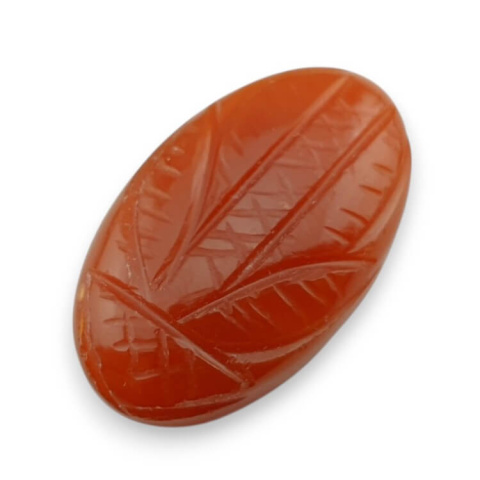 Carnelian carved cabochon 29x17 mm no 76 Carnelian carved cabochon 29x17 mm no 76