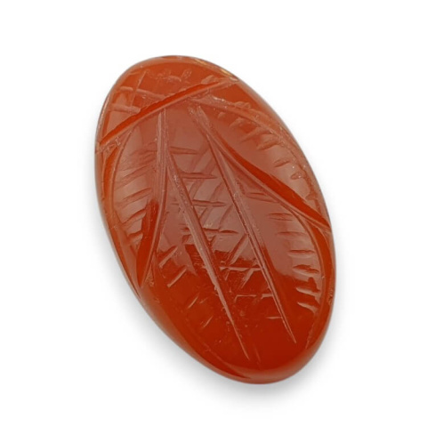 Carnelian carved cabochon 29x17 mm no 76 Carnelian carved cabochon 29x17 mm no 76