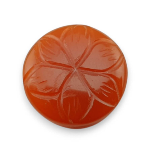 Carnelian carved cabochon fi 19 mm no 83 Carnelian carved cabochon fi 19 mm no 83