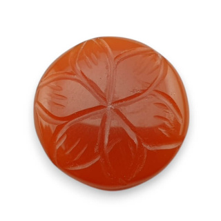 Carnelian cabochon carving fi 19 mm no. 83