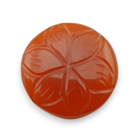 Carnelian carved cabochon fi 19 mm no 83 Carnelian carved cabochon fi 19 mm no 83