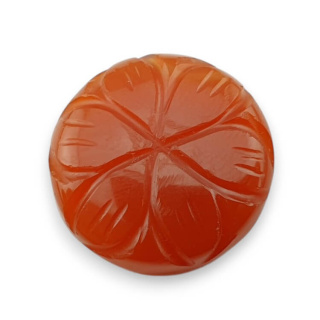 Carnelian cabochon carving fi 20 mm no 81
