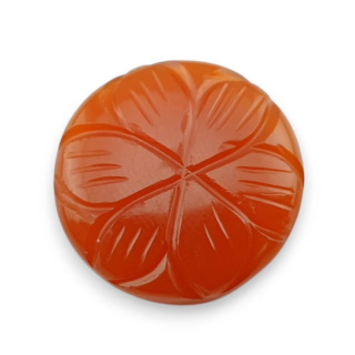 Carnelian cabochon carving fi 21 mm no 75