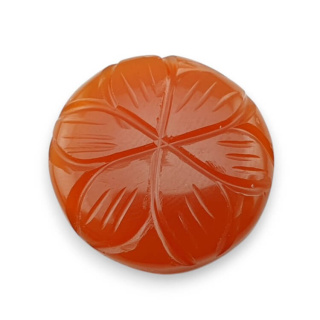 Carnelian cabochon carving fi 21 mm no 75
